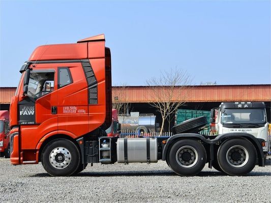 FAW Jiefang J6V 무거운 트럭 520HP 6X4 자동 기어 견인 트럭 머리 ABS